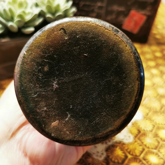 Vintage Green and Purple Solid Granite Vase Urn - Picture 7 of 11